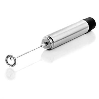 Stainless Steel Milk Frother, Coffee Mixer Wand, Silver (FRS1020B)