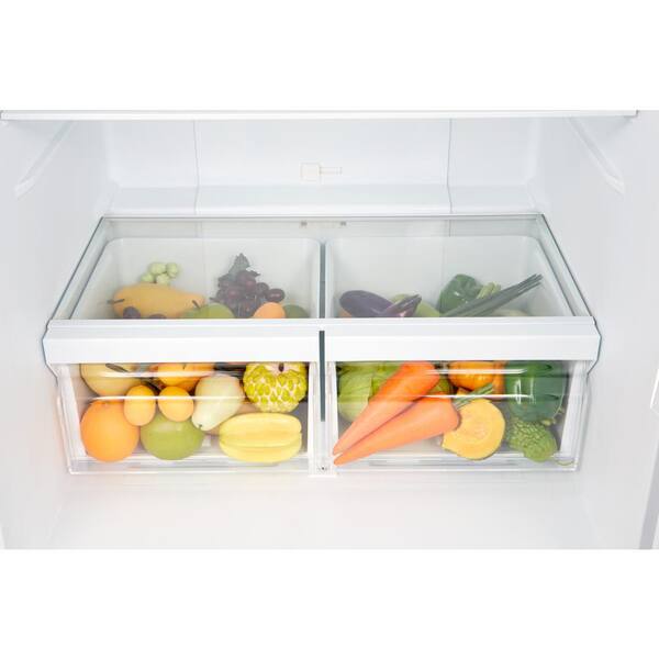 Vissani 18 7 Cu Ft Bottom Freezer Refrigerator In Stainless Steel Vissani 18 7 Cu Ft Bottom Freezer Refrigerator In Stainless Steel