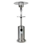 85 in. H Outdoor 46,000 BTU Patio Silver Heater with Wheels and Cover