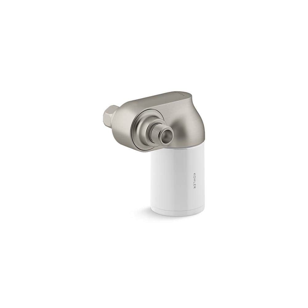 Vibrant Brushed Nickel Wall Mounted Shower Filter Attachment