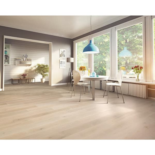 Jupiter Moon Seaspray Oak 0.5 in. T x 7 in. W Wirebrushed Engineered Hardwood Flooring (35.05 sq. ft./case)
