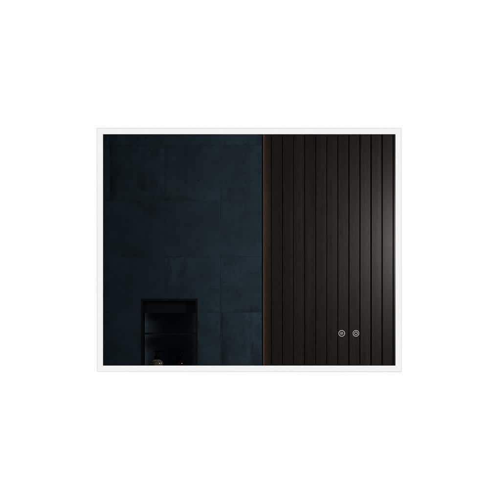31.5 in. W x 39.4 in. H LED Rectangular Frameless Wall Bathroom Vanity Mirr