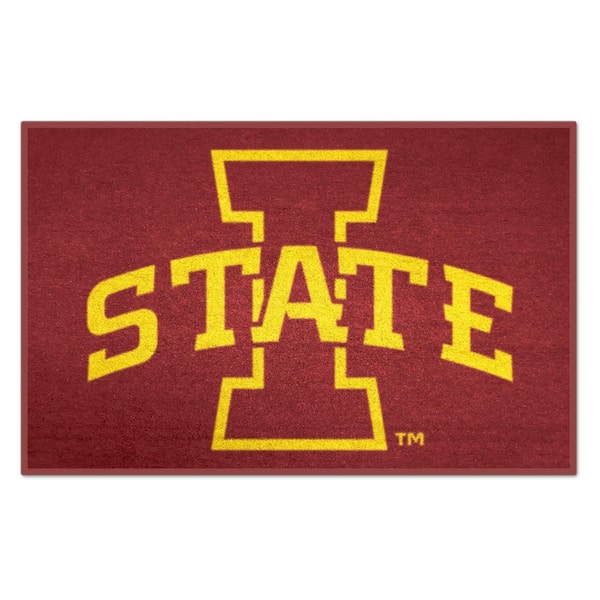 FANMATS NCAA Iowa State University Red 19 in. x 30 in. Indoor Starter Mat Accent Rug