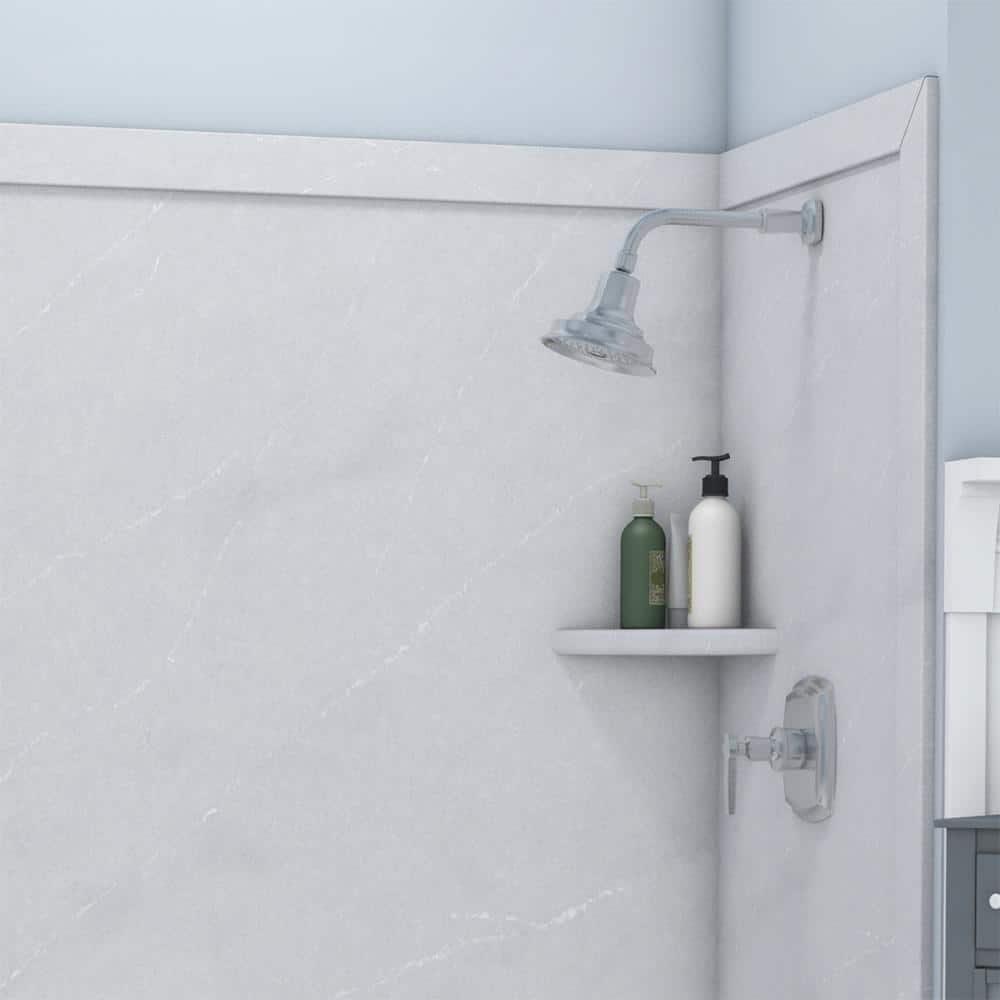 Elite Sea Salt Polished Alcove Bathtub Surround Kit