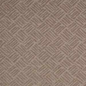 Embers Aloft Salutation Brown 39 oz. Triexta Pattern Installed Carpet