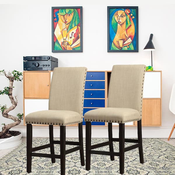 Carlsbad Dining Chair, Modern Rustic - Leather Fabric Mix