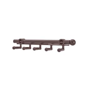 7-Hook Oil Rubbed Bronze Pull-Out Belt Scarf Rack