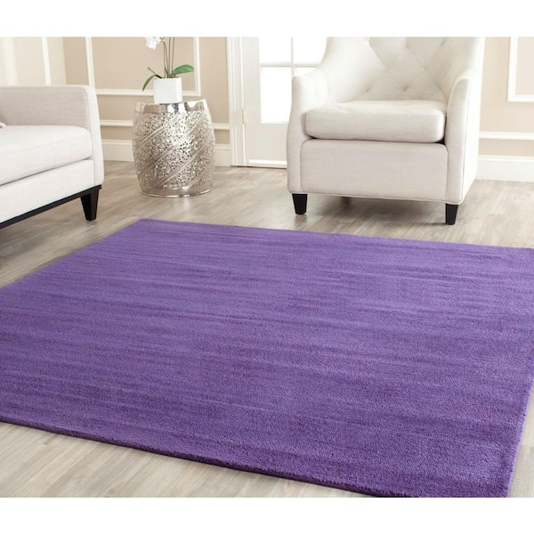 Square 6' x 6' Himalayan Purple Rug Rug Size 