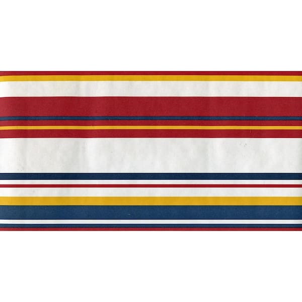 red white and blue stripes border
