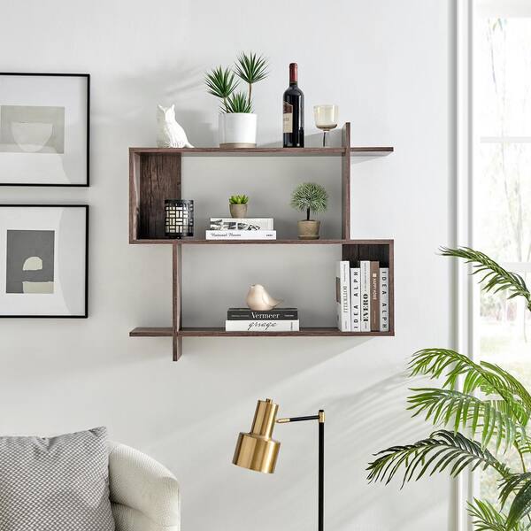 G.SHELF 1200(ウォールナット) Amazon.com: ACTESE Cherry Wood Floating Shelves for Wall