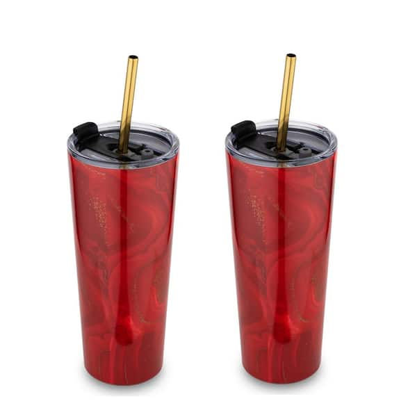 Bubba 24 oz. Pink Sorbet and Licorice Stainless Steel Tumbler (Set