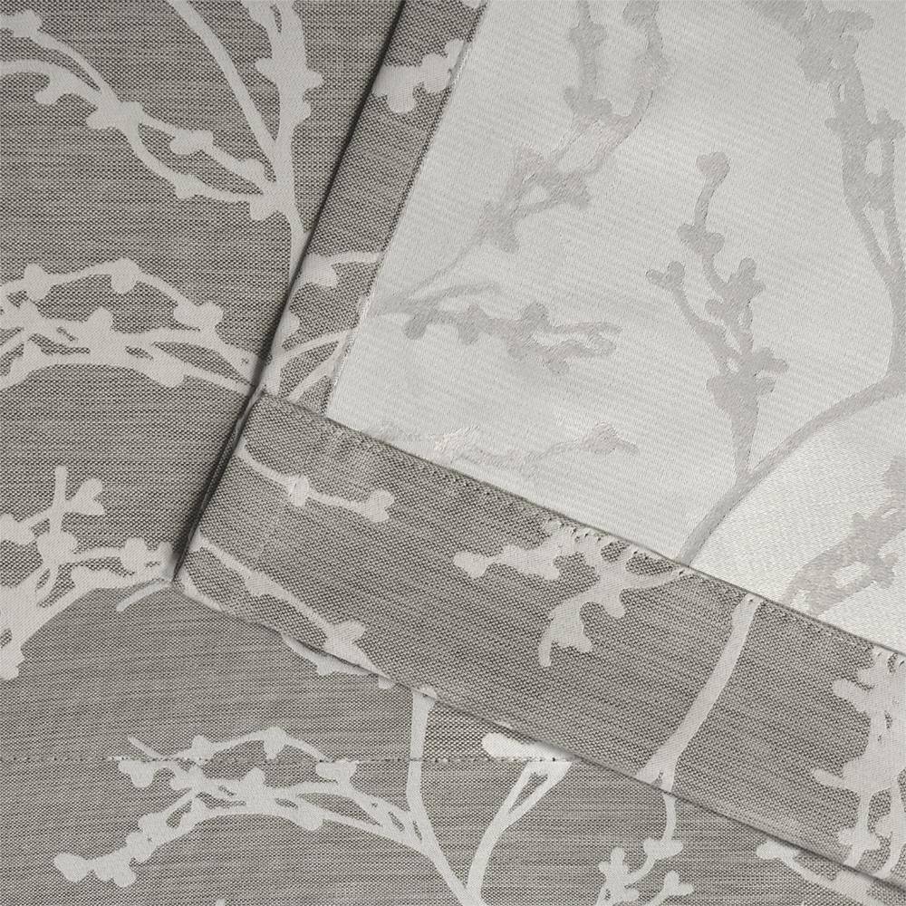 Ash Grey Blackout Grommet Top Window Curtain Panels