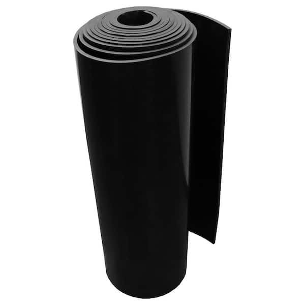 Rubber-Cal EPDM Rubber Sheet Black 60A 0.125 in. x 36 in. x 300 in.
