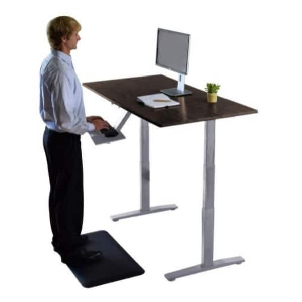 FlexiSpot Home Office Electric Height Adjustable Desk 40 x 24 Width  Desktop Computer Desk Ergonomic 2-Button Controller Standing Desk Computer  Table (Black Frame + Mahogany Top) 
