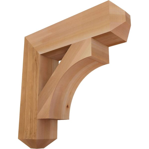 Ekena Millwork 5.5 in. x 26 in. x 26 in. Western Red Cedar Westlake Craftsman Smooth Bracket