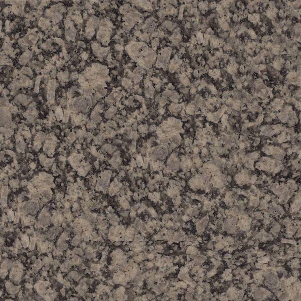 KraftMaid 4 in. x 4 in. Natural Granite Vanity Top Sample in Bianco Tropical