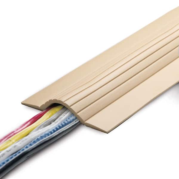 5 ft. Cable Blanket Low Profile Cord Cover and Protector for Floor in Beige