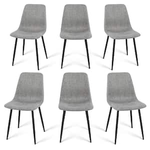 Upholstered Gray Dining Side Chair (Set of 6)