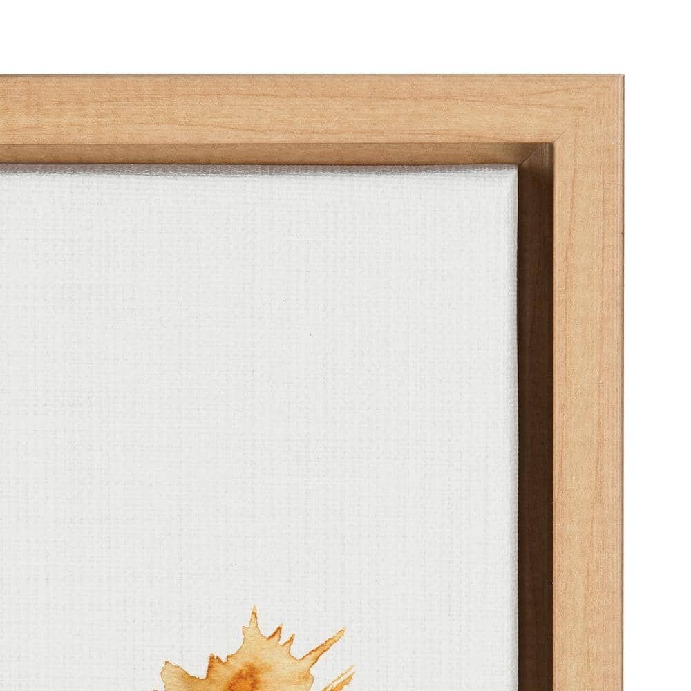Wild Salvia Countryside Floral Canvas Print with Natural Frame