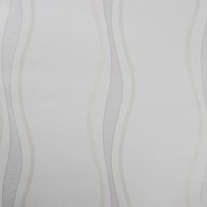 Falkirk McGowen III White Wavey Modern Peel and Stick Self Adhesive Wallpaper (Covers 35.5 sq. ft.)