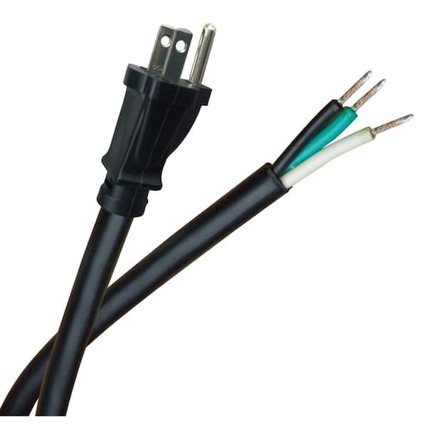 Husky 9 ft. 14/3 Medium-Duty Tool Replacement Cord in Black (6-Pieces/PDQ)