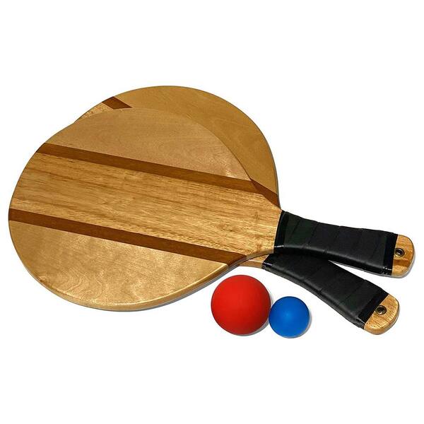 Wooden Paddle Balls, Pack of 2, 11 Wood Paddleball with String