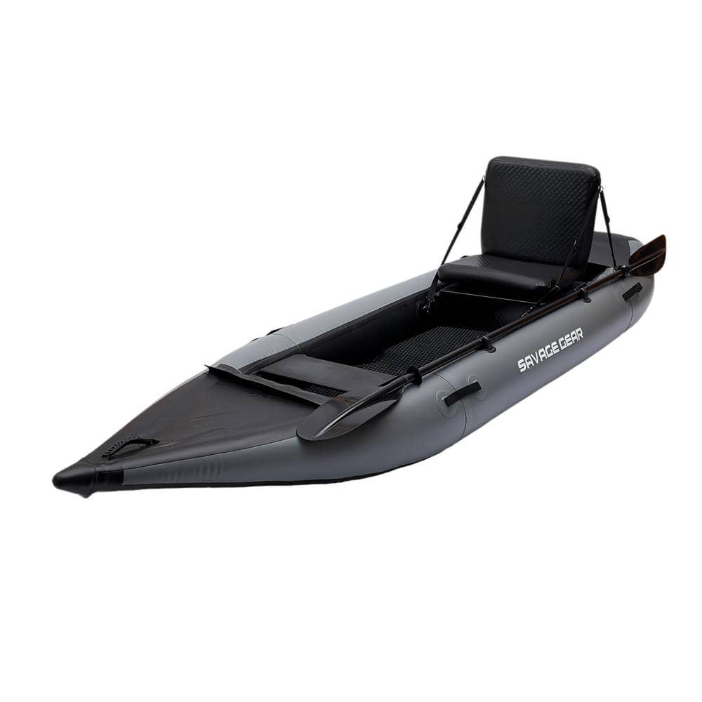 Outdoor Grey Fishing PVC Inflatable Kayak with Accessories JX-W1440119179 -  The Home Depot
