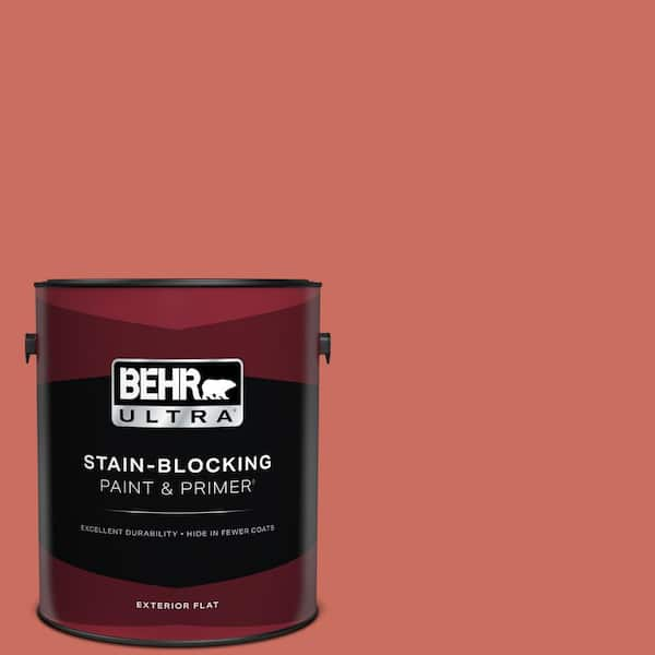 BEHR ULTRA 1 gal. #M170-6 Dash of Curry Flat Exterior Paint & Primer