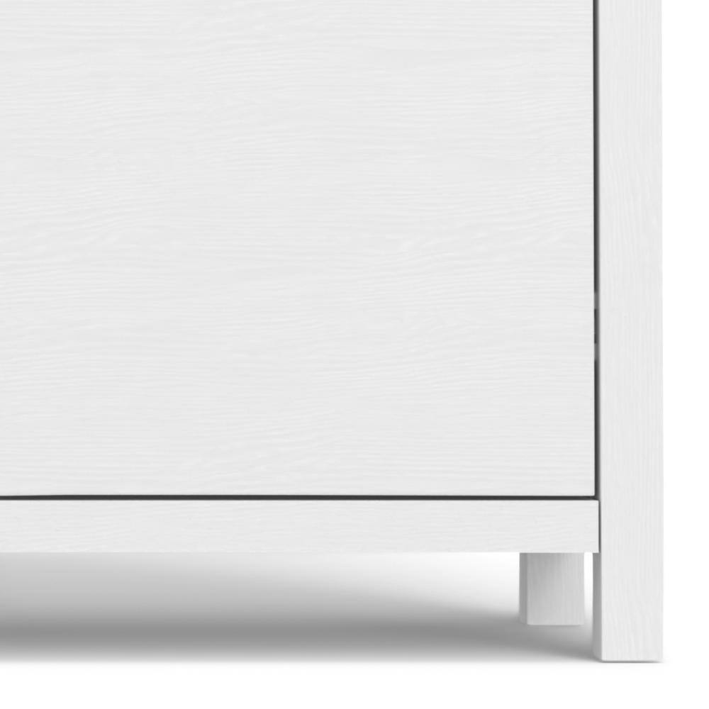 Hollander White Solid Wood Adjustable Sideboard Buffet