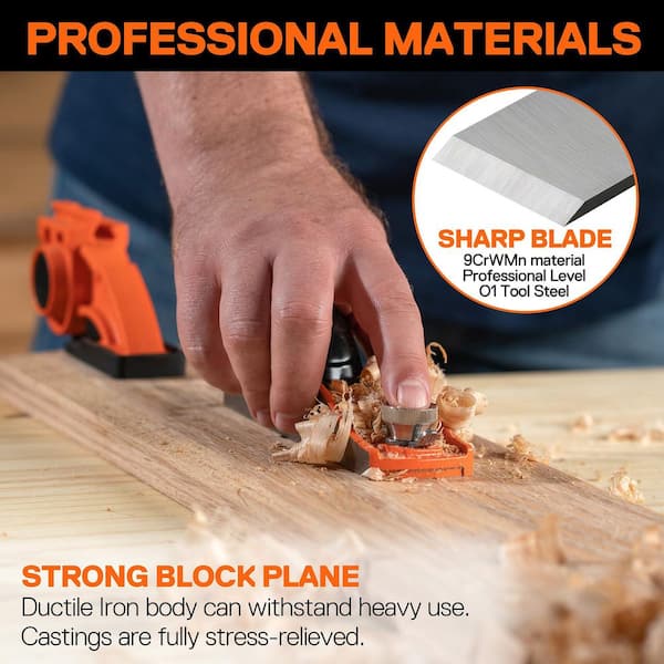 6-1/4 in. Mini Wood Planer, Mini Hand Planer for Woodworking