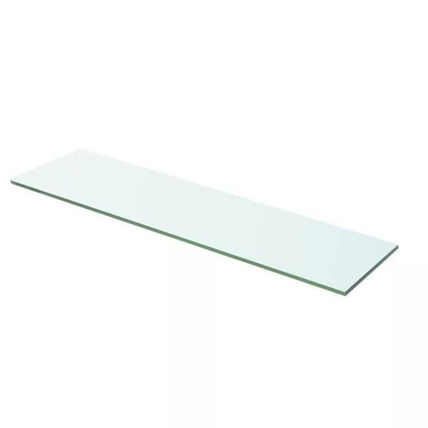 Cubilan 23.6 in. x 4.7 in. x 0.3 in. Clear Tempered Glass Wall Shelf Panel