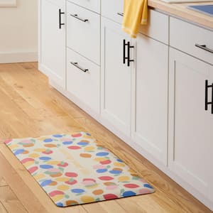 Zest Up Your Life Citrus Fruit Yellow PVC 20 in. x 39 in. Kitchen Mat