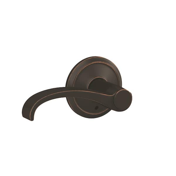 Schlage Custom Whitney Aged Bronze Keyed Entry Door Handle