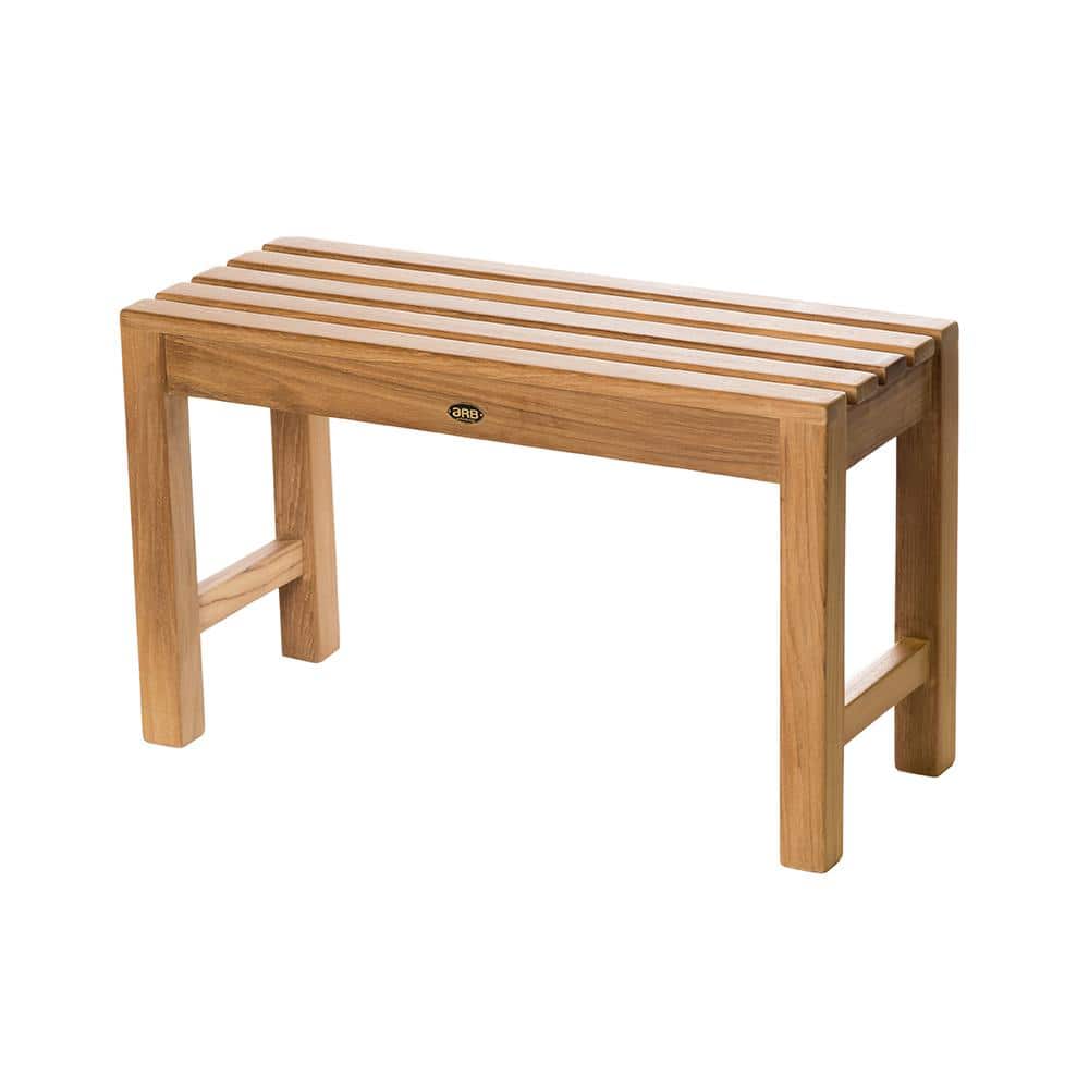 Coach 29.5 in. W x 12.25 in. D x 17.75 in. H Flat Shower Seat in Natural Te