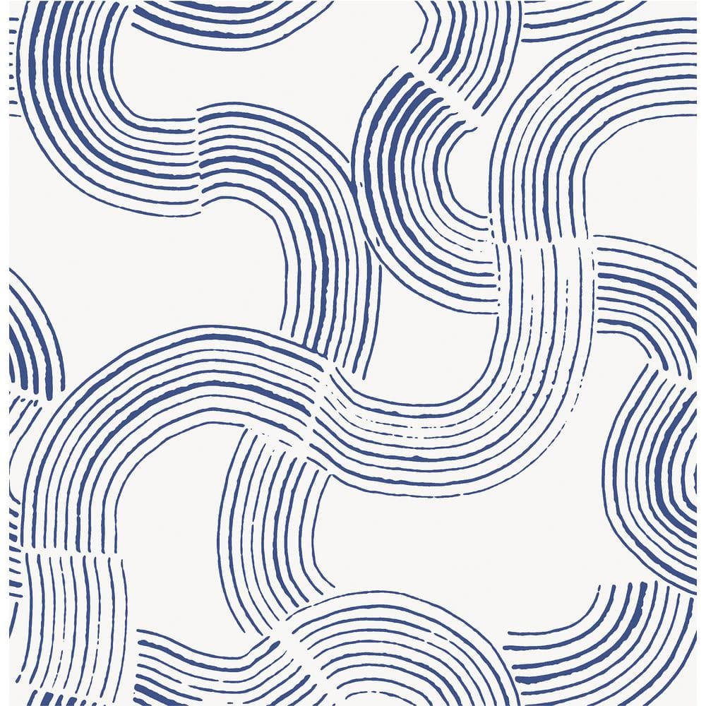 Cobalt Hokime Peel and Stick Vinyl Wallpaper Sample price history on PriceWatchPro