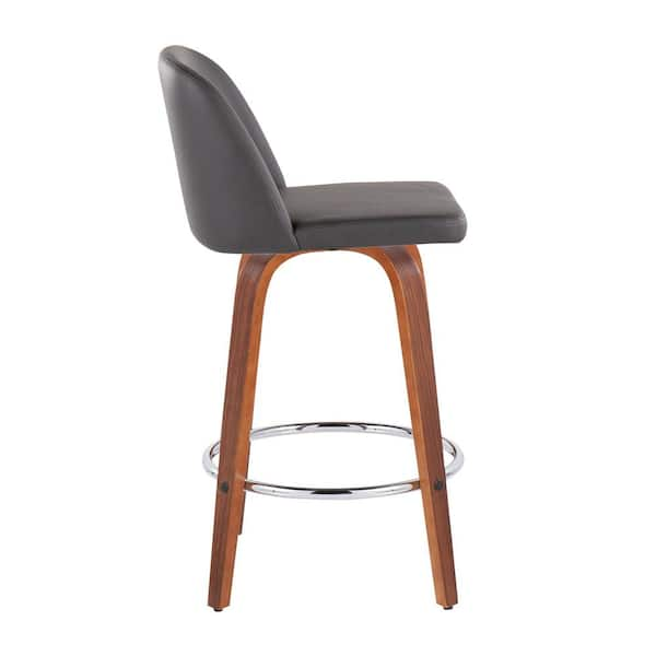 Toriano light grey online counter stool