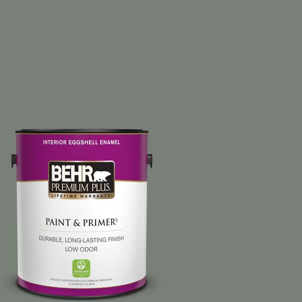 BEHR PREMIUM PLUS 1 gal. Home Decorators Collection #HDC-AC-22 Cedar Forest Eggshell Enamel Low Odor Interior Paint & Primer
