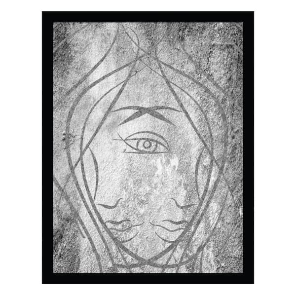 VENICE BEACH Collections Uniquely for Everyone Abstract Woman-Framed Print by Unknown Abstract Poster Art Print 18 in. x 14 in.