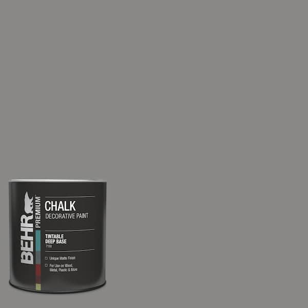 BEHR PREMIUM 1 qt. #PPU26-04 Falcon Gray Interior Chalk Decorative Paint