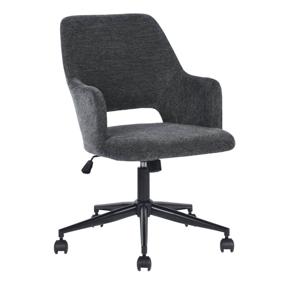 Homy Casa Office Chair Dark Grey Armchair Secretary Adjustable