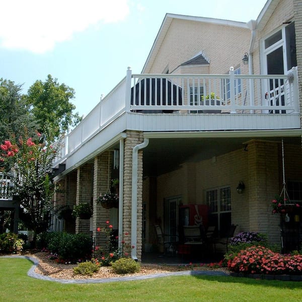 Riviera 3.5 ft. H x 6 ft. W White Vinyl Railing Kit