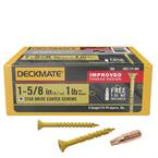 #8 x 1-5/8 in. Star Flat-Head Wood Deck Screw 1 lb.-Box (124-Piece)