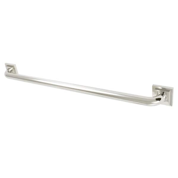 Kingston Brass Claremont 30 in. x 1-1/4 in. Grab Bar in Polished Nickel