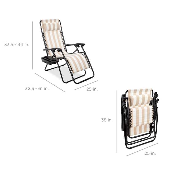 Best choice products set of 2 adjustable zero best sale gravity lounge chair recliners for patio