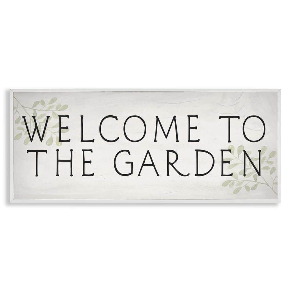 Vintage Welcome Gardener by Daphne Polselli White Framed Nature Giclee Art Print 13 in. x 30 in. price history on PriceWatchPro
