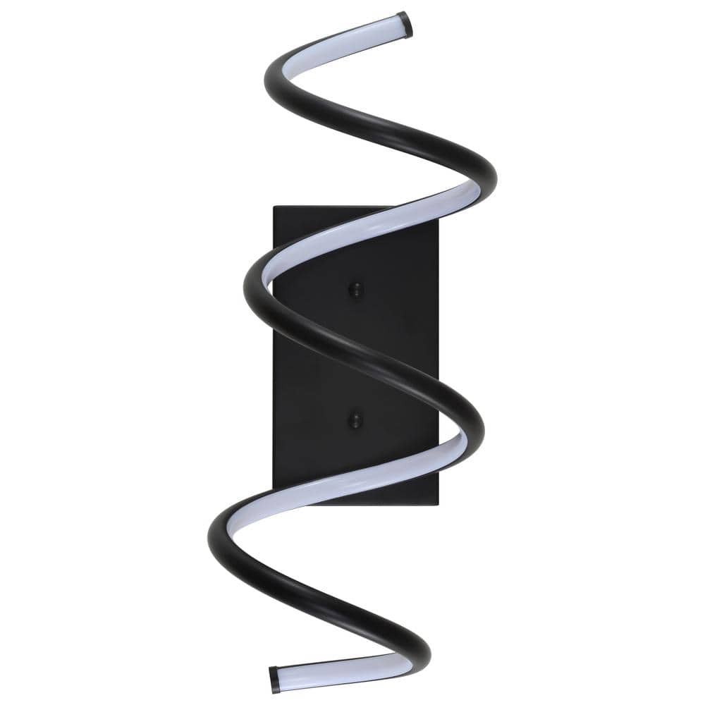 Scribble 20.5" Black Modern LED Vanity Wall Sconce