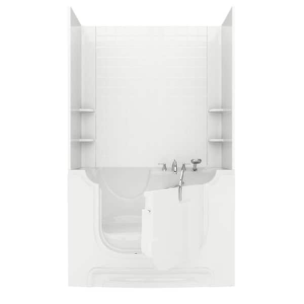 White Steel Bathtub Caddy 13.5-in-W x 4.5-in-D x 22-in-H at