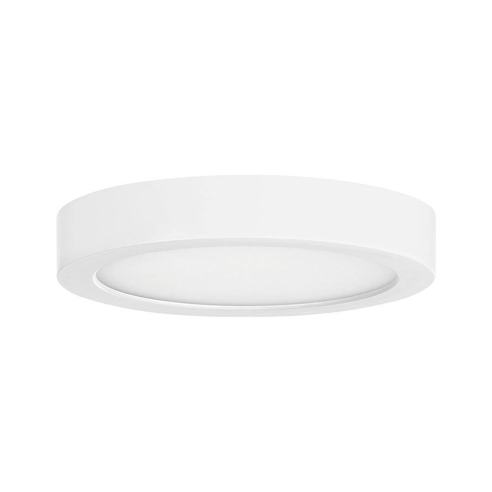White Modern LED Flush Mount Ceiling Light