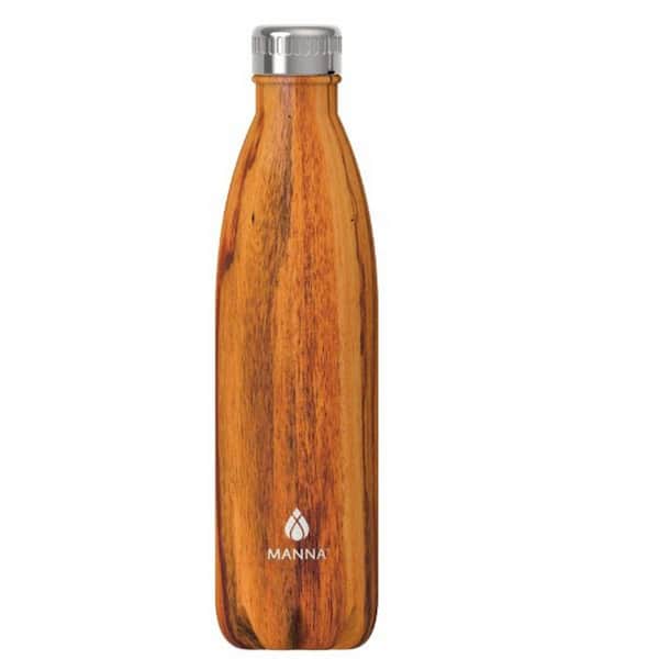 null Vogue 25 oz. Woodgrain Stainless Steel Vacuum Bottle