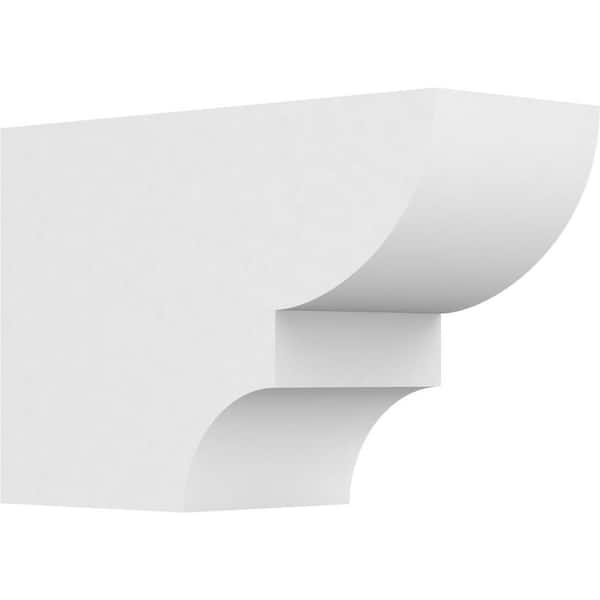 Ekena Millwork 5 in. x 8 in. x 12 in. Ridgewood PVC Rafter Tail Brace